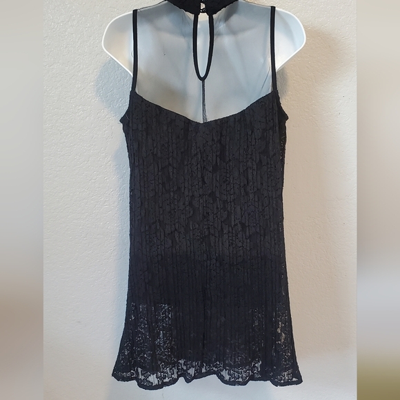 💚5/$25 Speechless Black Lace & Mesh Mini Cocktail Dress Size XS - Picture 5 of 6